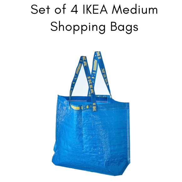 IKEA Storage & Organization Set Of 4 Ikea Medium Shopping Tote Bags